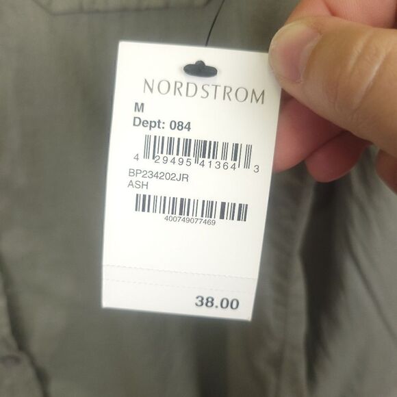 Rubbish Grayish Green Light Weight Long Sleeve Button Down Shirt Size Med - Picture 7 of 7